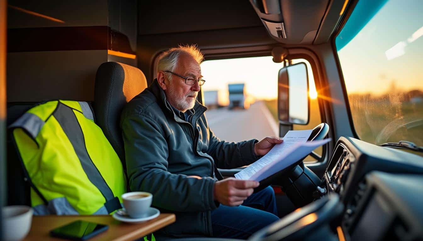 Illustration: Comprendre le congé de fin d’activité dans le transport routier