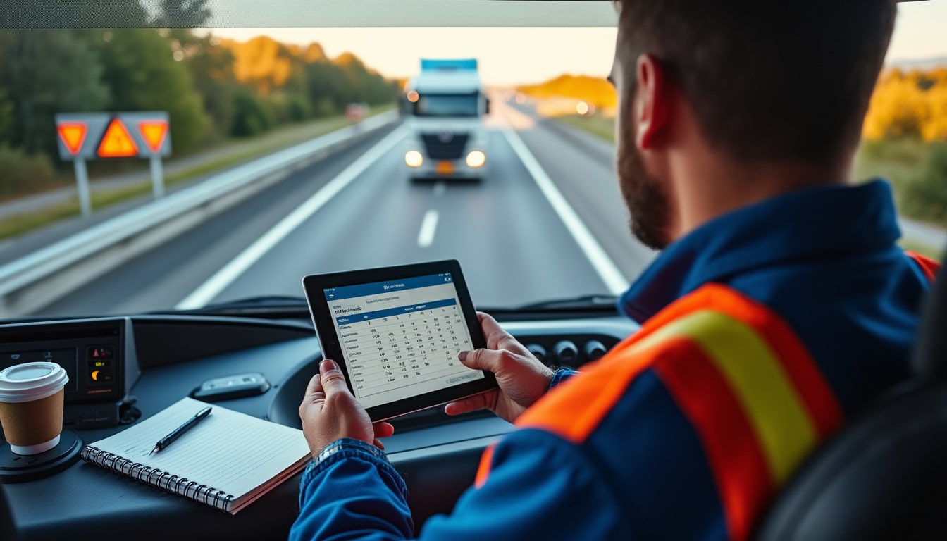 Illustration: Comment fonctionne la grille des frais de route dans le transport routier en 2026 ?