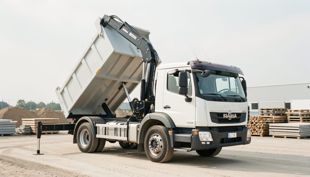 Camion-benne avec grue : usages, choix et limites