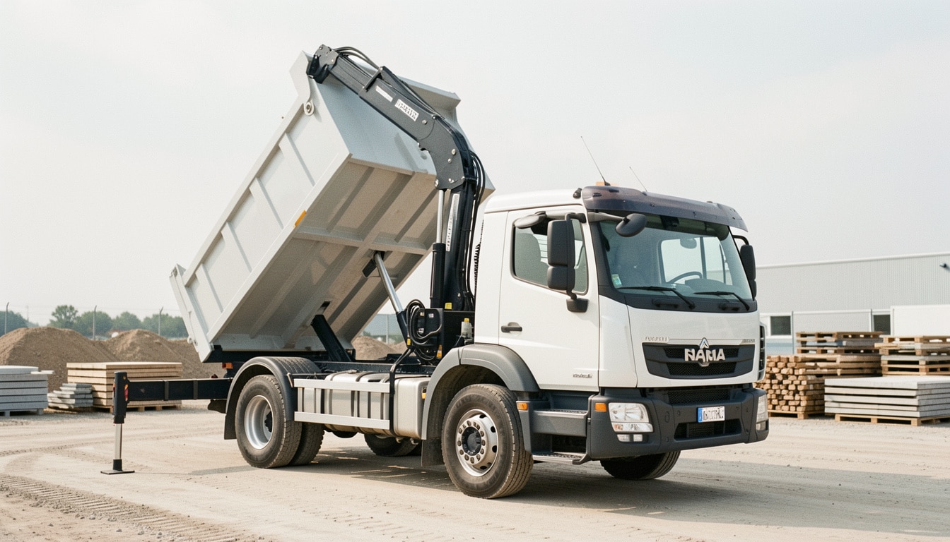 Camion-benne avec grue : usages, choix et limites