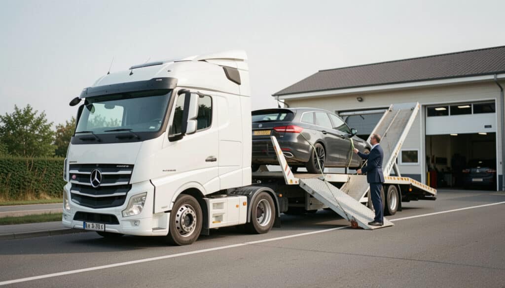 Louer un camion de dépannage pour transporter une voiture