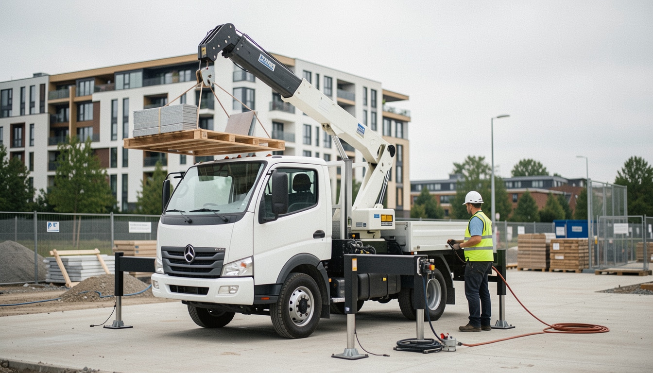 Petit camion-grue : usages, portée et critères de choix