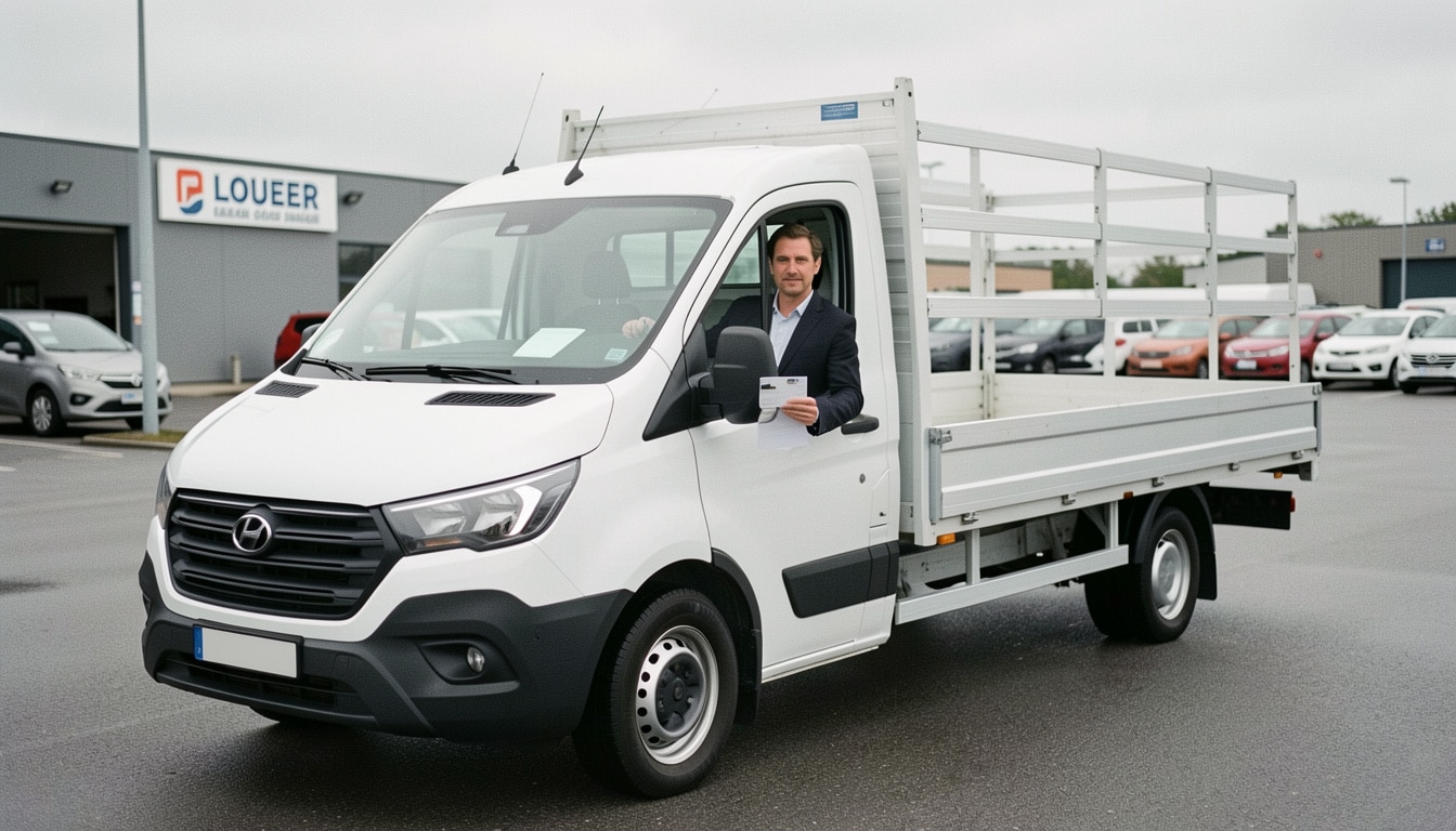 Camion plateau avec permis B : location et règles