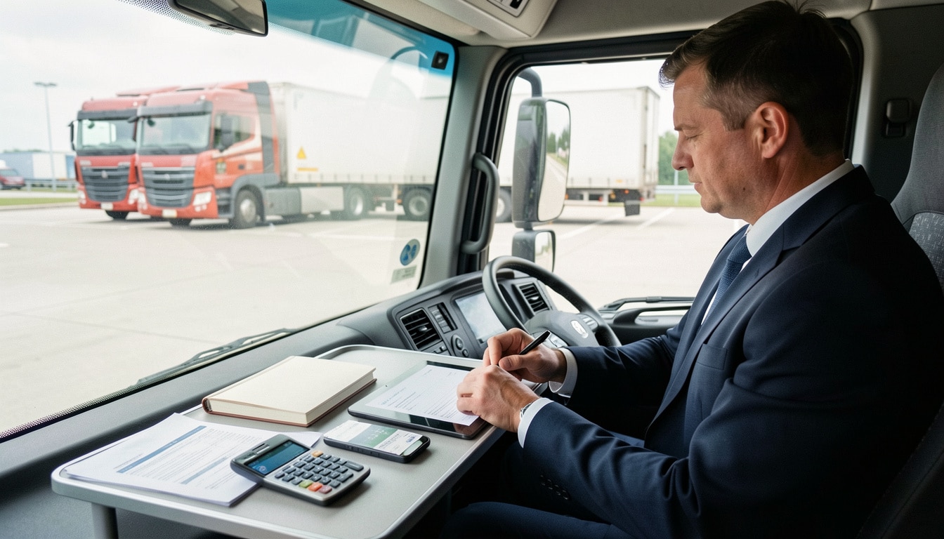 Frais de route en transport routier en 2026